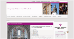 Desktop Screenshot of neustadt-evangelisch.de